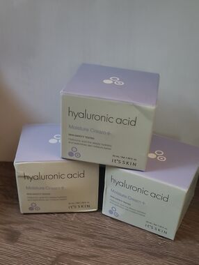 **Expires Soon***Hyaluronic Acid Moisture Cream+ -  50ml 1.69fl Oz Ea.   3 Jars